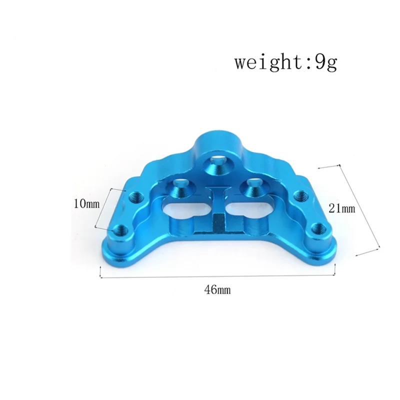 DELAM-1 Uds marco de escalada amortiguador inferior Metal azul para vehículo todoterreno Tamiya 1/10 accesorios de aleación de carretera mejorados