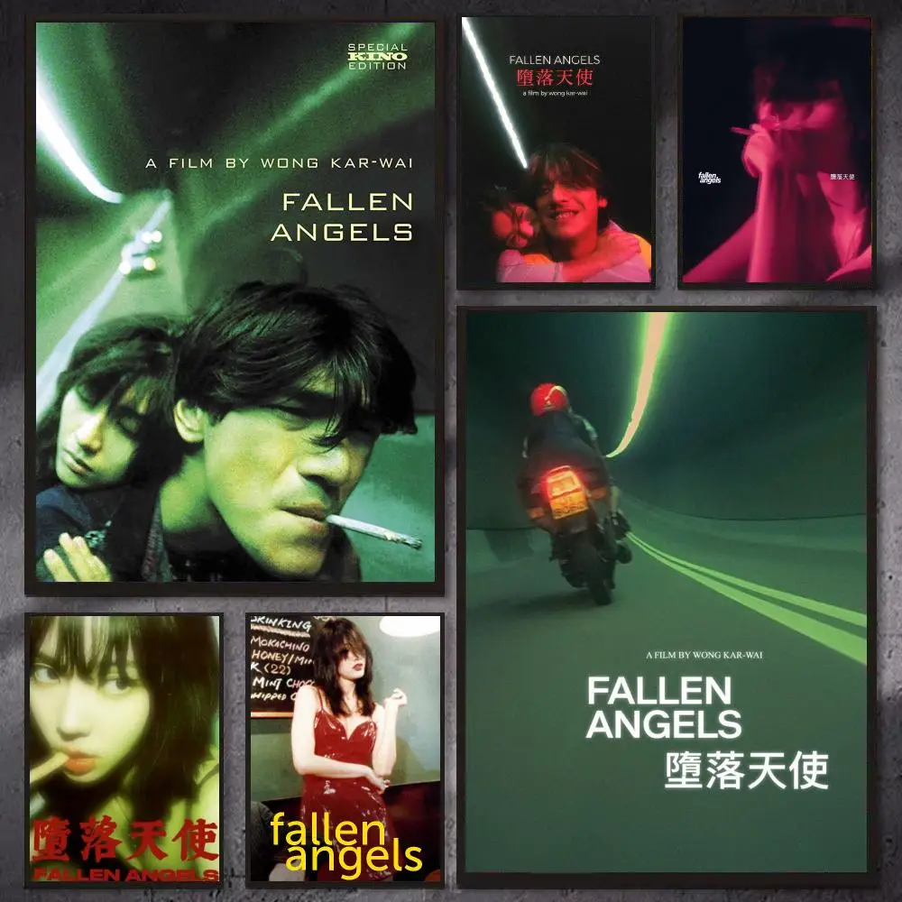Movie F-Fallen Angels Wong Kar Wai Poster Modern Aesthetic Gaming Room Decor Canvas Wall Art Poster Cool Room Stuff