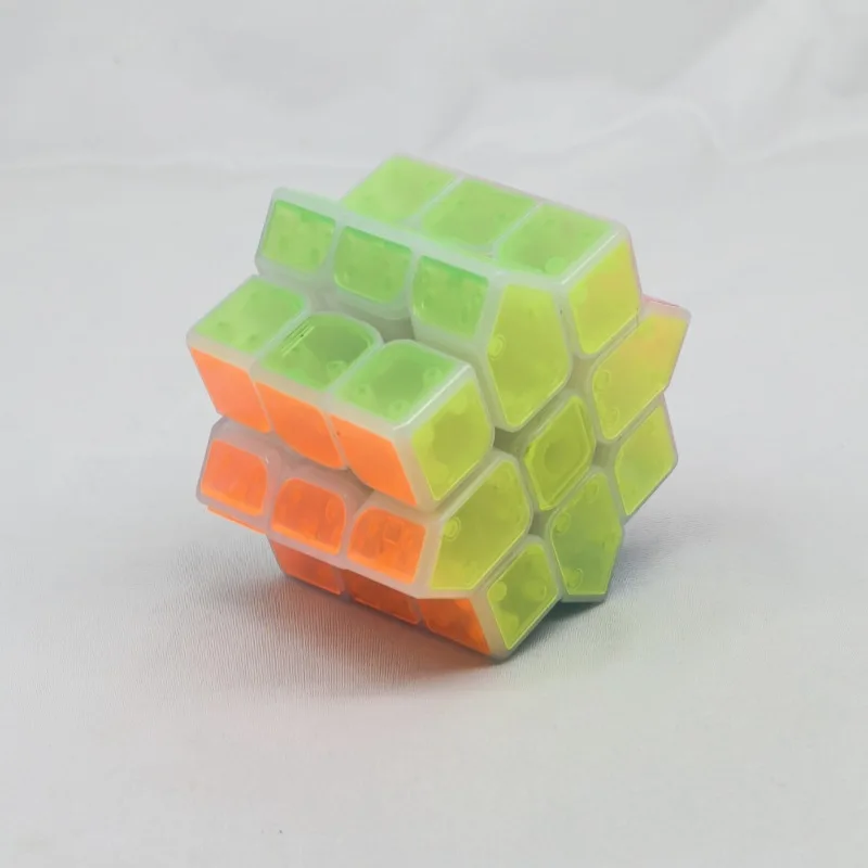 Alien 3x3 Cube Puzzle Transparent Octagonal Magic Star Cube Anise Cube 3x3 Transformable Cubo Octagonal Magic Star Fidget Toys