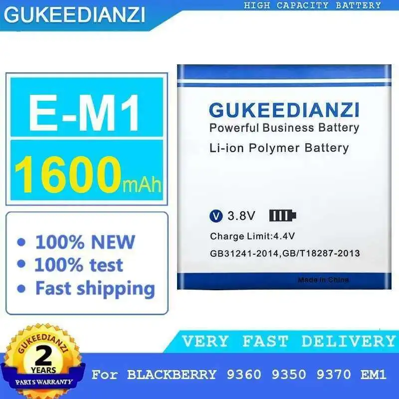 

Для Blackberry 9360 9350 9370 EM1 высокой емкости 1600 мАч E-M1 аккумулятор мобильного телефона долговечный