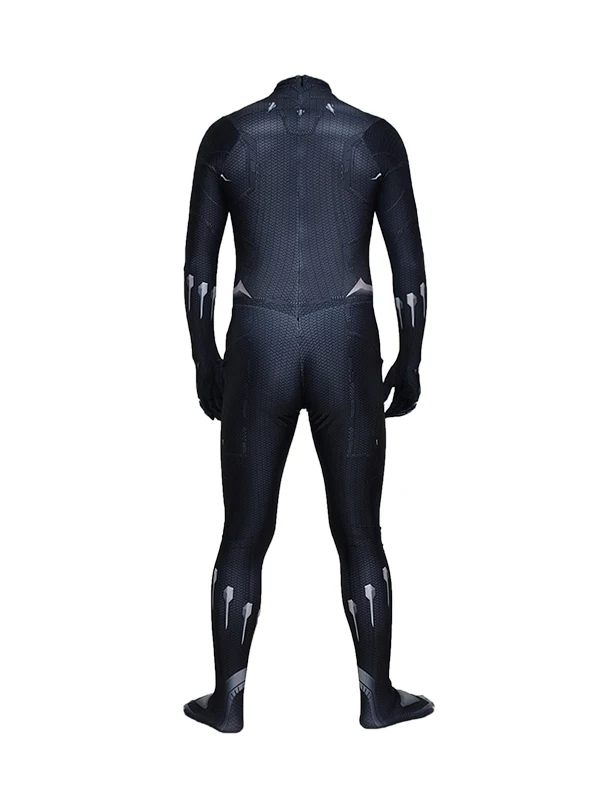 Halloween Black Panther Cosplay Costume 3D Print Adults Newest Superhero Zentai Suit Bodysuit Men Party Jumpsuit