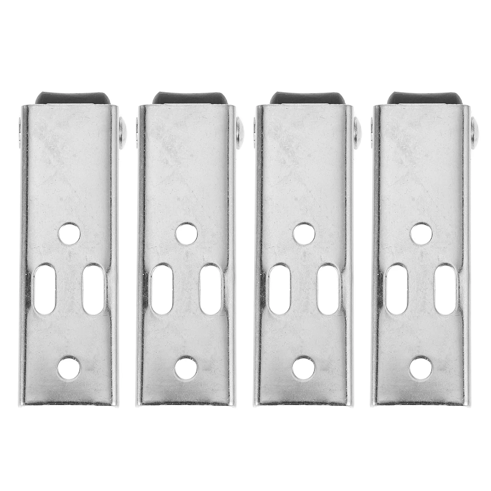 4Pcs Silent Side Mounted Directional Casters Vertical Mount Wheels for Appliance Table Desk Mobility