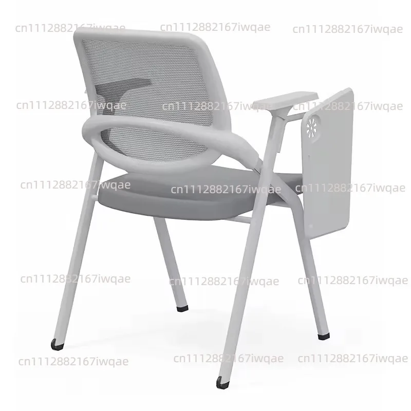 Folding Training Chair with Table Board Conference Chair with Writing Board Press Chair School Meeting Room Folding