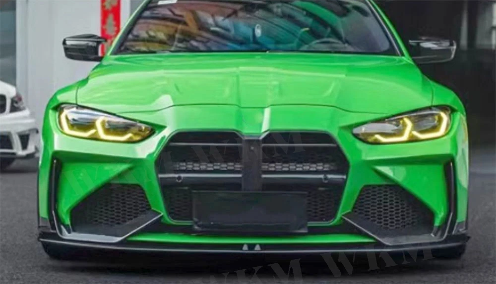 

Dry Carbon Fiber For BMW M3 M4 G80 G82 G83 2021+ Front Bumper Body Kit Front Lip Diffuser Car Accessories