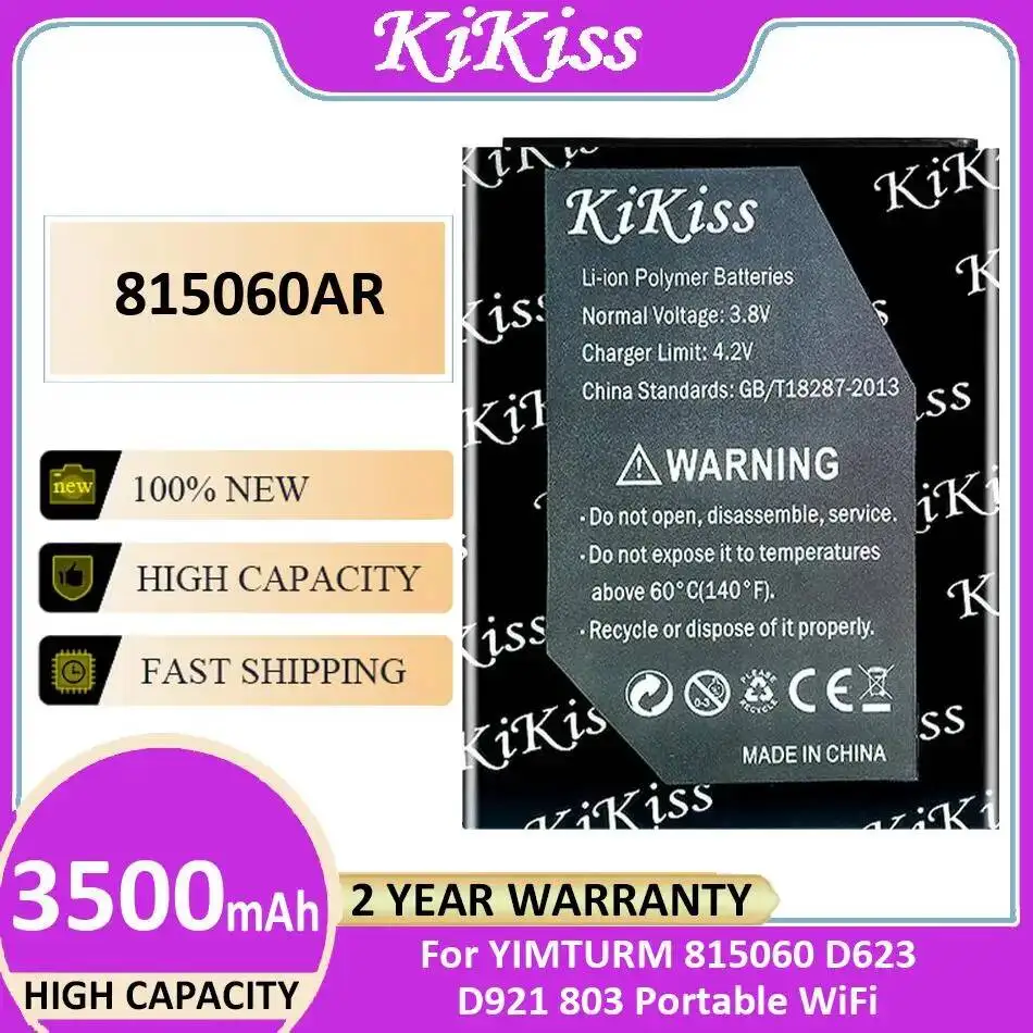 

Portable Wifi Router Battery 815060AR 3500Mah For Yimturm 815060 D623 D921 803