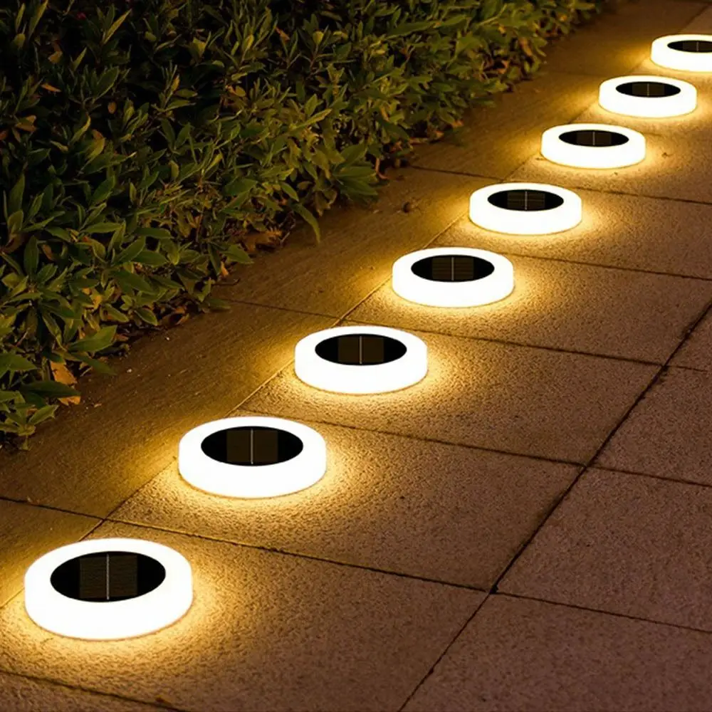 

2PCS Waterproof Solar Garden Lawn Lights Warm /White Light Dual-purpose Floor Under Spot Lamp Solar Powered Energy Saving