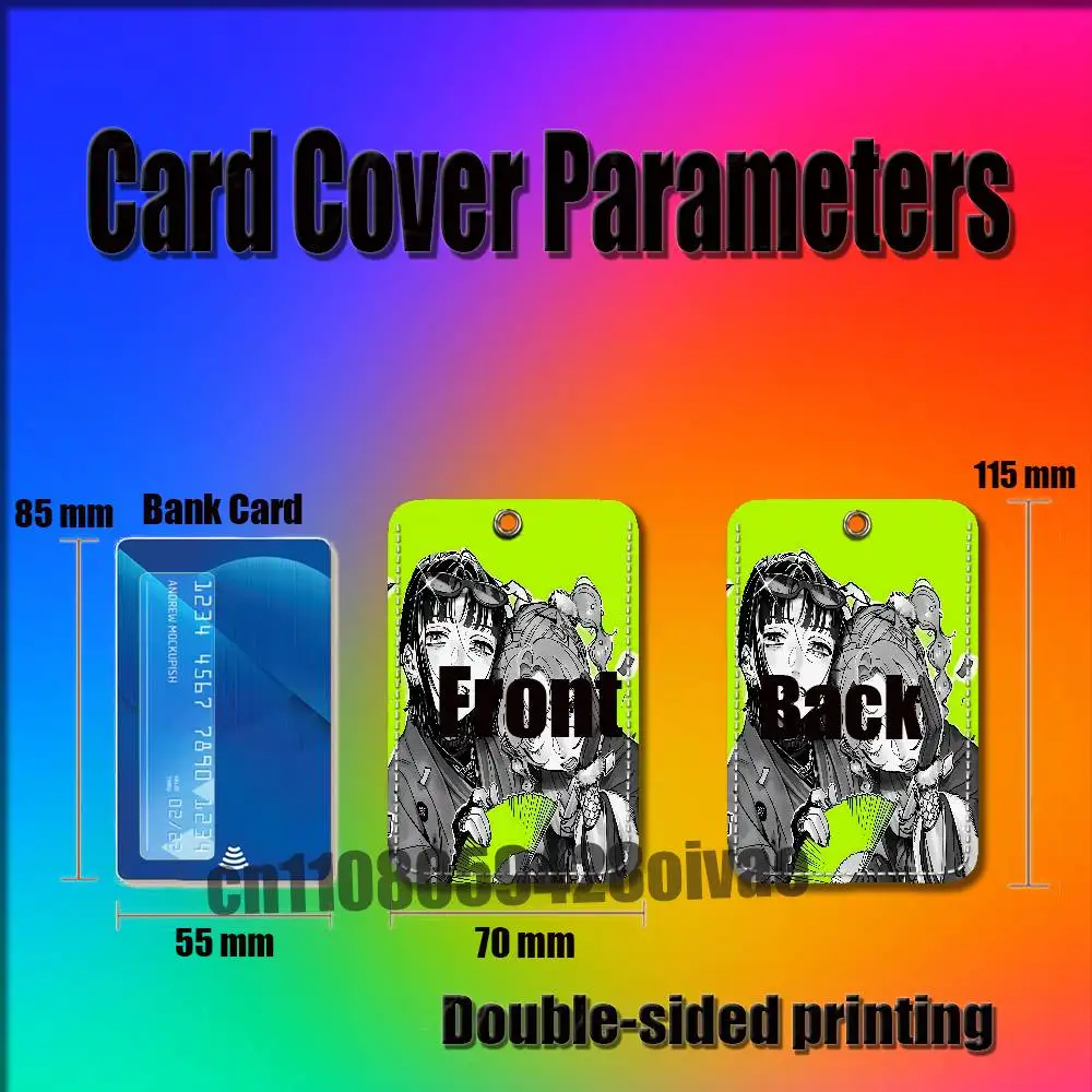 Mitsuki Koga Aya Tgswiiwagaa Para Clips de Identificação, Porta-Cartões de Crédito, Acesso Bancário, Capa Decorativa para Cartão de Água, Bolsa, Chaveiro