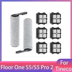 Heap Filters For Tineco Floor One S5/S5 Pro 2/S5 Pro/S5 Blue Wet Dry Vacuum Cleaner Replacement Parts Roller Brush Accessories