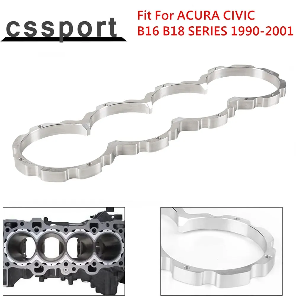 Fit for Civic 1990 to 2001 B16 B18 Engines Block Guard Durable Blockguard Aluminum Engine Ultra Large Engine Block Guard Silver