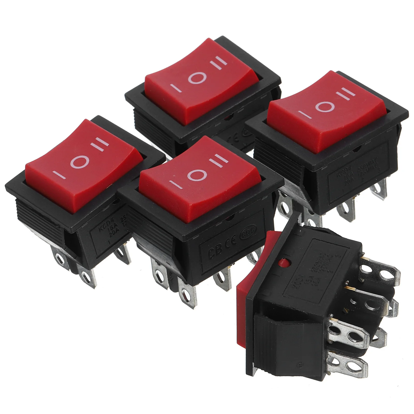 

5 Pcs Rocker Automotive Switches Toggle Boat Automotive-toggle-switches Power Supply
