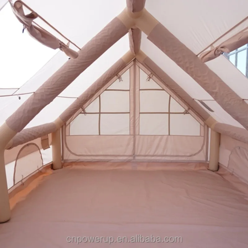 

XMSJ Outdoor Camping Quick-Open Inflatable Tent, Portable Oxford Fabric, All-Season, Two Rooms & One Hall, 12kg, Lightweight