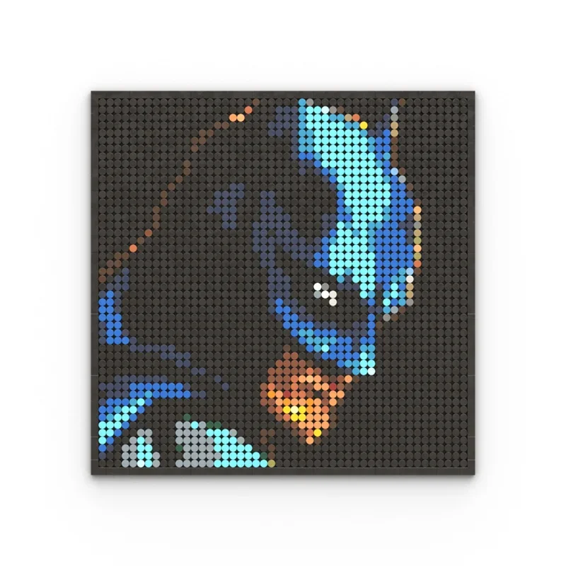 Avenger Captain Super Hero Iron Man Joker Black Blocks Brick Pixel Art Decoration DIY Toys Kids Christmas Birthday Gifts