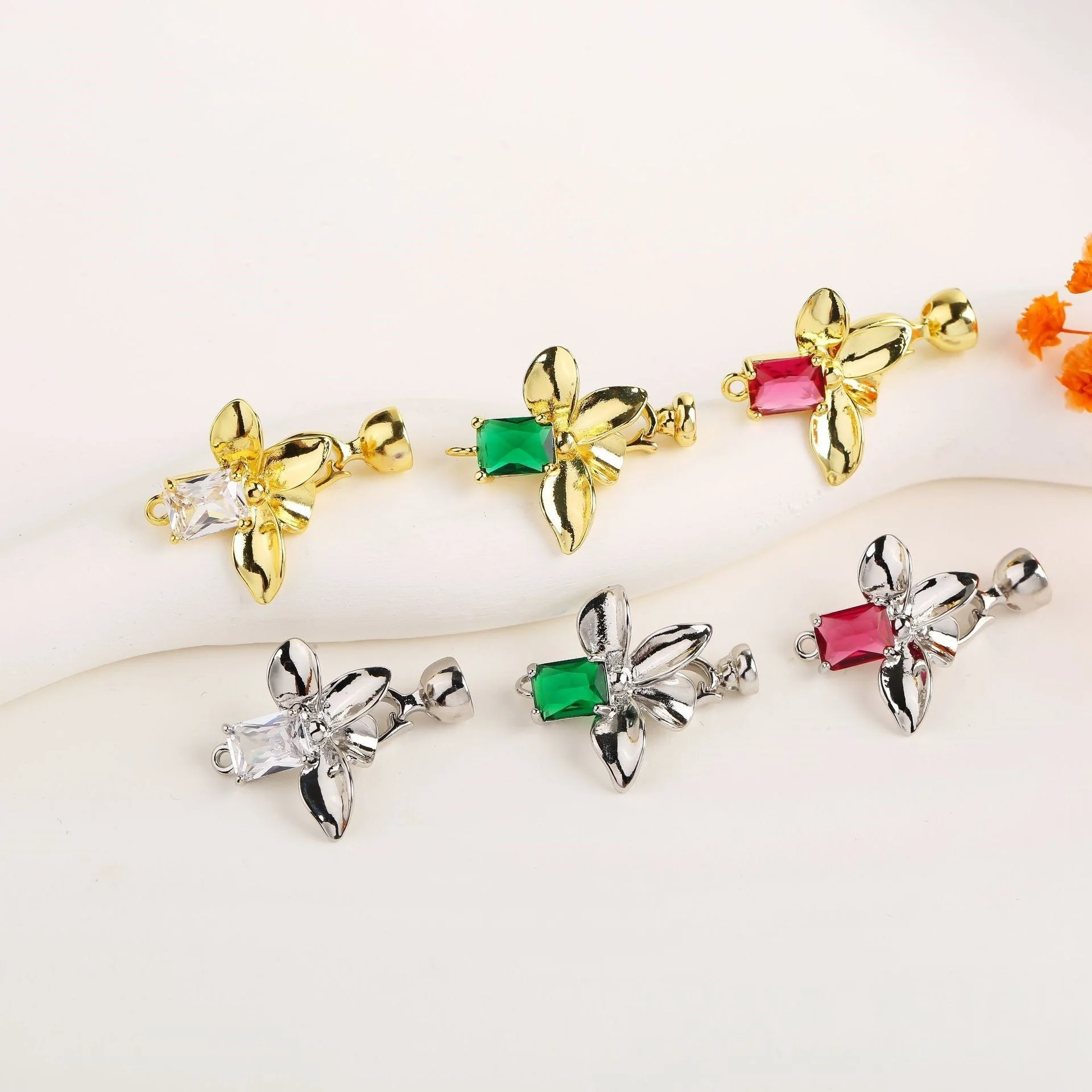 

1pcs Color Zirconium Jewelry Universal Connecting Clasp Accessorie, Suitable for Pearl Necklace Bracelet DIY Materials Wholesale