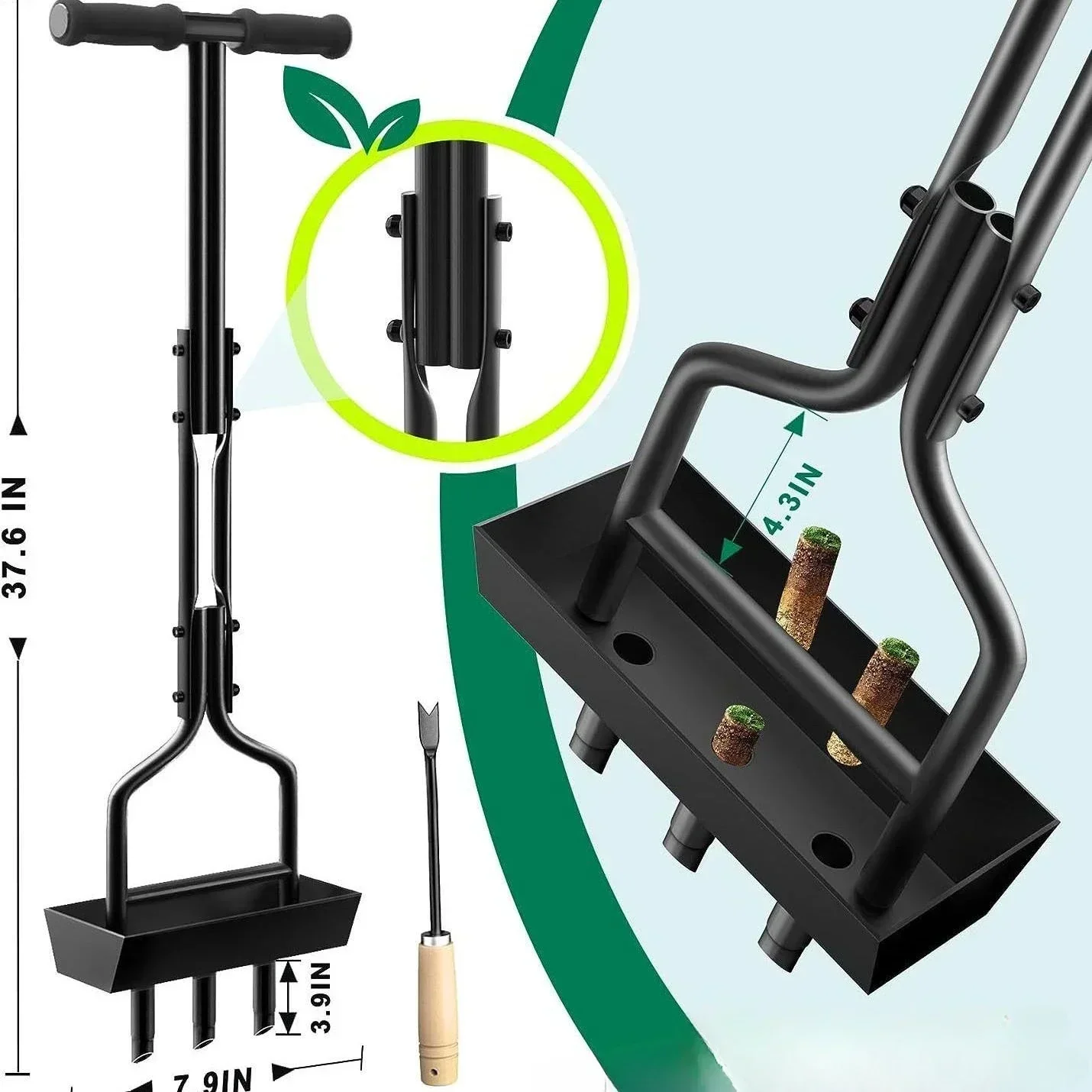 Hot SalesManual Scarifier, Soil Turner, Fertilization Tool, Lawn Punch, Aerator