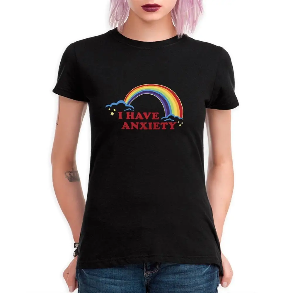 I Have Anxiety Rainbow Funny T Shirt  Sizes HAV 198876