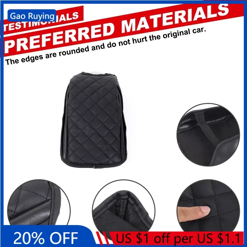 

Gao Ruying для Porsche Cayenne 2008, кожаный черный автомобильный подлокотник для центральной консоли, коврик, отделка салона, автомобильные аксессуары