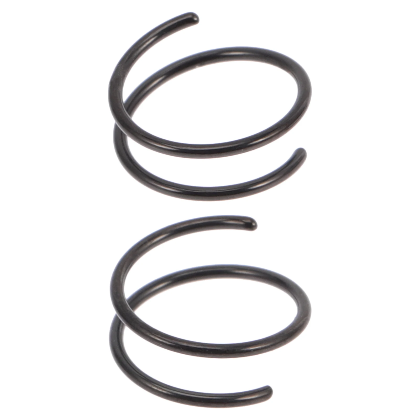 

2pcs Nose Ring Jewelry Thin Stainless Steel Hoop Black Piercing for Women Easy Adjustable Fake Nose Rings Body Accessories