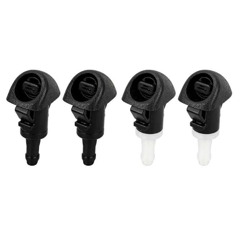 Car Windshield Washer Nozzle Replacement 1 Pair 86636AJ100, Plastic Nozzle Set for Restoring Cleaning Coverage Use