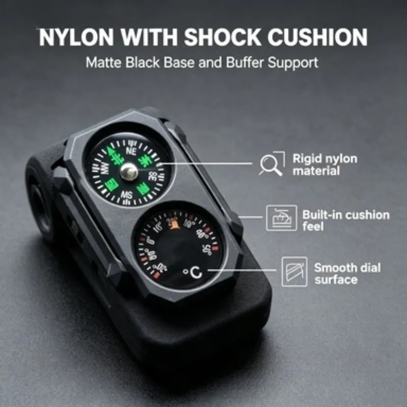 Easy Wipe Clean Nylon Outer Shell Compass Thermometer Base Fit Long Gun Simulation Play Model Decor Parts