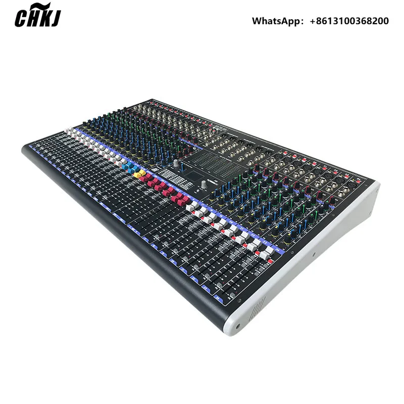 Studio Pro 24 Channel Mixing DSP Audio 4SUB XLR 48V Phantom Power 2TK AUX Console Analog Mixer
