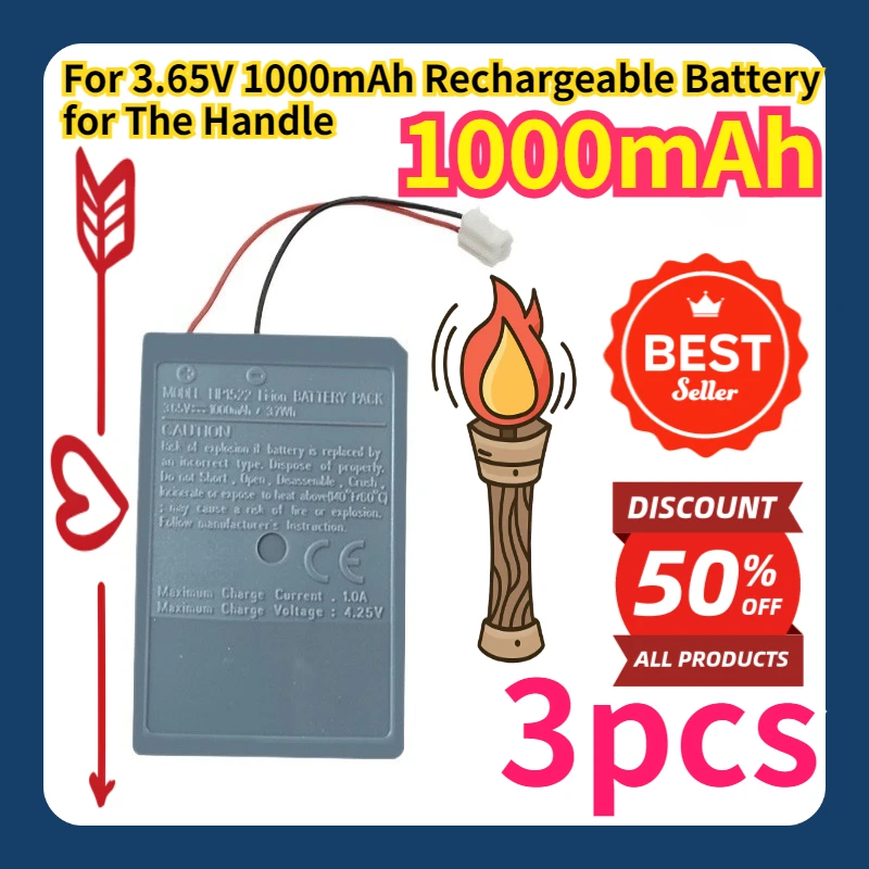 

For 3.65V 1000mAh Rechargeable Battery for The Handle