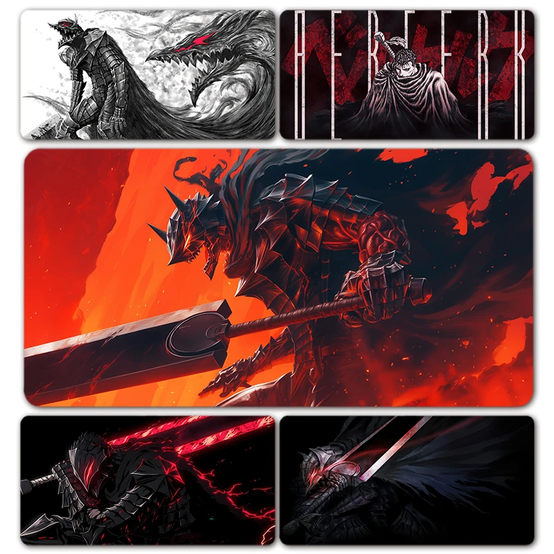 

Japanese Comics Manga Berserk Guts Berserker Armor Great Sword Beast of Darkness Mouse Pad Mousepad XXL Keyboard Desk Mat