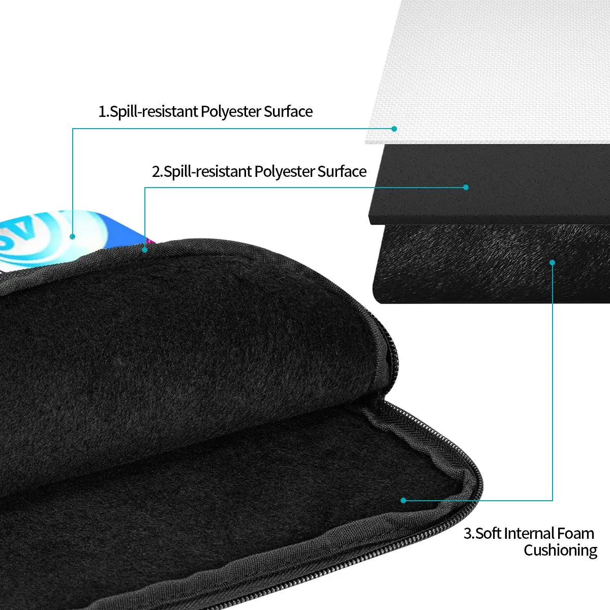 حقيبة كمبيوتر محمول للكمبيوتر المحمول من Game Bingo Queen Player، حقيبة غطاء للكمبيوتر المحمول، حقيبة كمبيوتر لوحي مضادة للصدمات