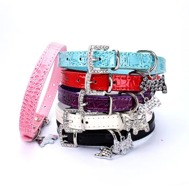 

Dog Pet Collar, PU Leather Dog Pendant, Small and Medium-sized Dog Collar, Cat Neck Collar