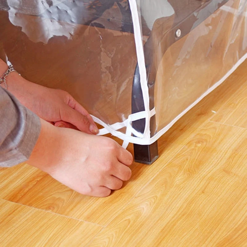 High Quality Home Clothes Dust Cover Bedroom Floor-standing Clothes Hanger Dust Cover Transparent Plastic Clothes Organizer Bag - view 6