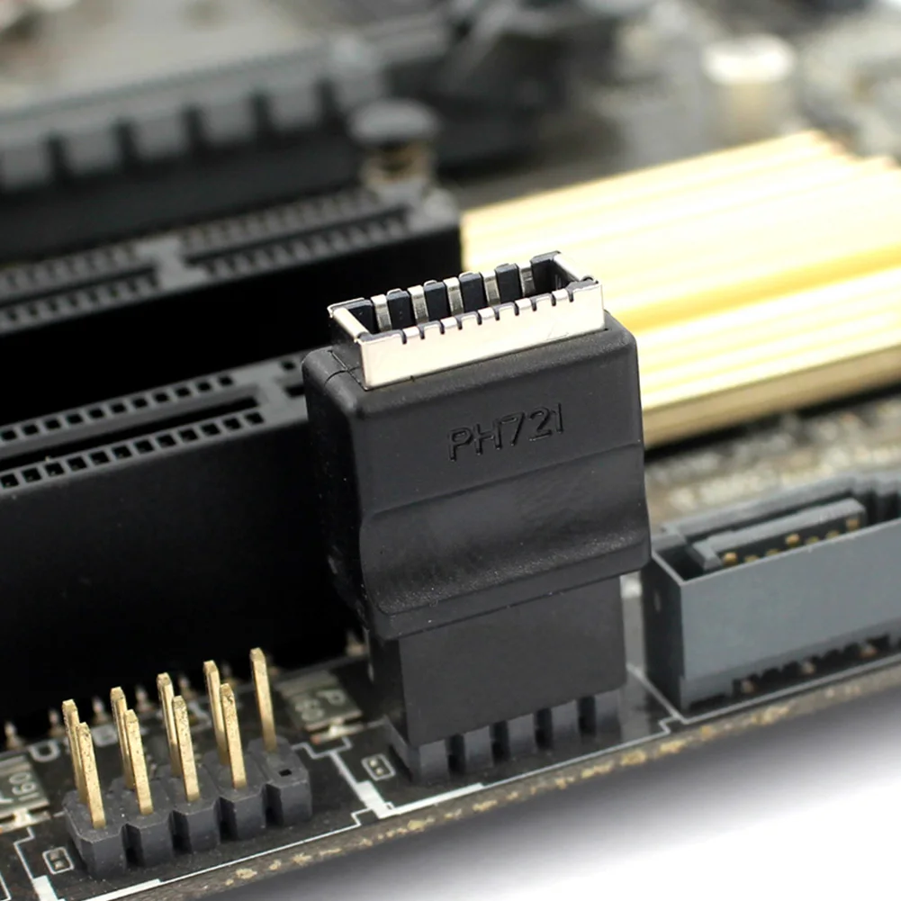 

Материнская плата USB 2.0 9-контактный разъем для передней панели Type-E USB2.0 9-контактный разъем «папа» на «мама» типа E для настольного ПК