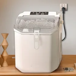 Máquina de hielo eléctrica portátil de 15KG, Mini máquina para hacer cubitos de hielo, electrodoméstico comercial para el hogar