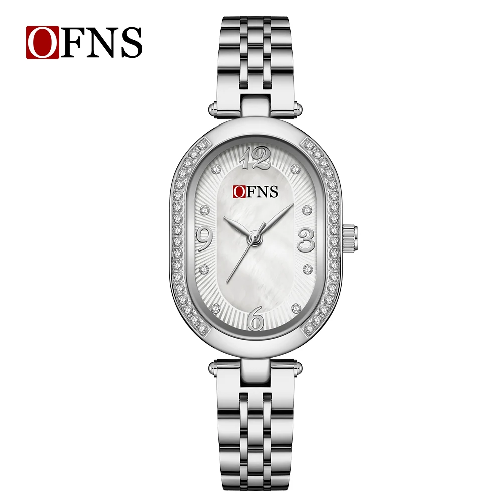 

Ofns 1575 Luxury Exquisite Quartz Women's Full Steel Waterproof Diamond Inlaid Watch