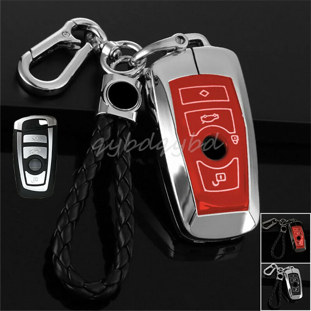 Zinc Alloy Remote Key FOB Cover Case Keychain Shell Skin Bag Holder For BMW F30 F32 F22 F10 F80 F82 M5 Accessories Styling