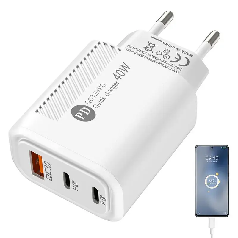 

Зарядное устройство для быстрой зарядки с портом USB Type-C, 40 Вт