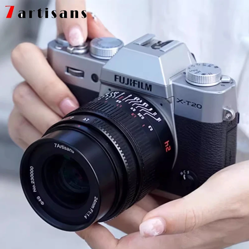 

7artisans 24mm F1.4 APS-C Manual Large Aperture Prime Lens For Sony E ZVE10 Canon EOS-M Canon RF FUJIFX Micro 4/3 Nikon Z Z50