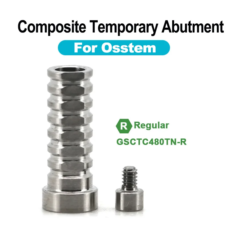1PCS Dental Multi Unit Temporary Abutment with Bridge Screw for Osstem Implant Components Dentist Accessories