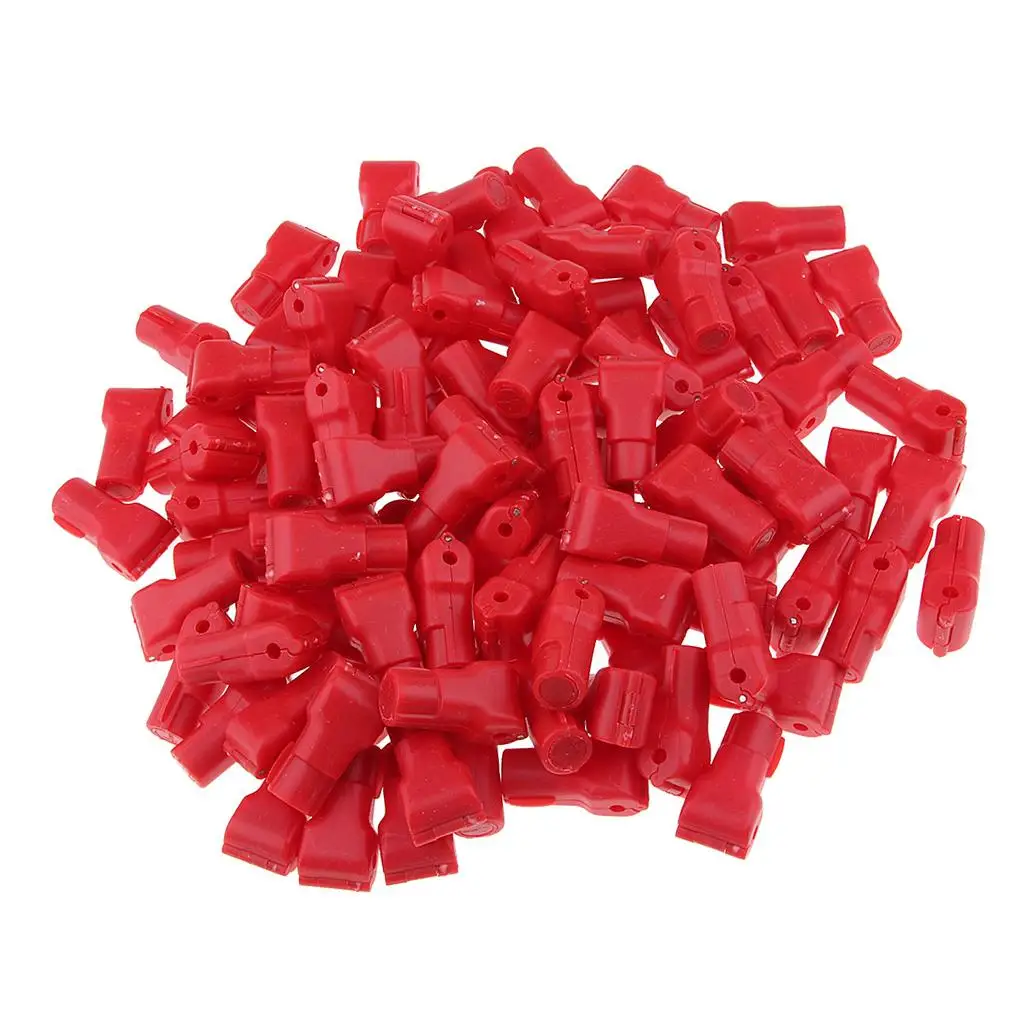 100pcs Red Retail Shop Security Display Hook Anti Sweep Theft Stop Lock 4mm/4.5mm/5mm/6mm/7mm/8mm