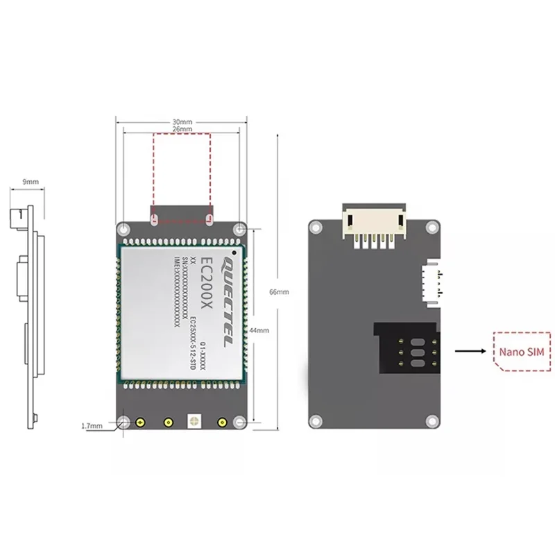 Imagem -06 - Dongle Usb sem Estojo Cat4 Lte Cat Série Módulo Ec25 Quectel-ec200a-au