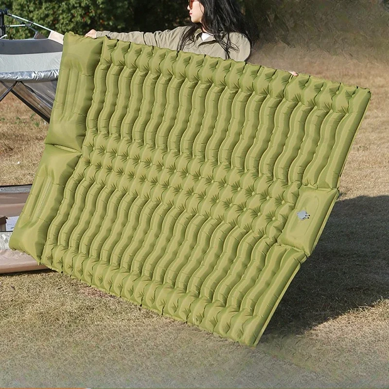 

Tent Moisture-proof Mat Double Inflatable Mat Outdoor Camping Foot Step Thickened Office Lunch Break Sleeping Mat TPU