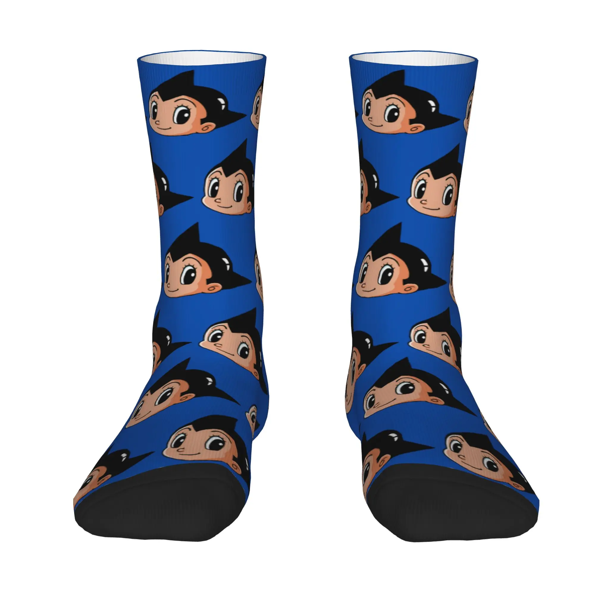 1 Pair Funny Crazy Sock for Men Jet Powered Flight Hip Hop Harajuku A-Astro Boy Pattern Printed Sock Novelty