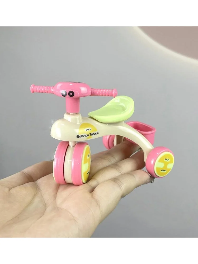 AliExpress NONE 1Pcs Dollhouse Mini Tricycle Simulation Small Bike Model Toys Miniature Home Scene Ornament Doll House Accessories