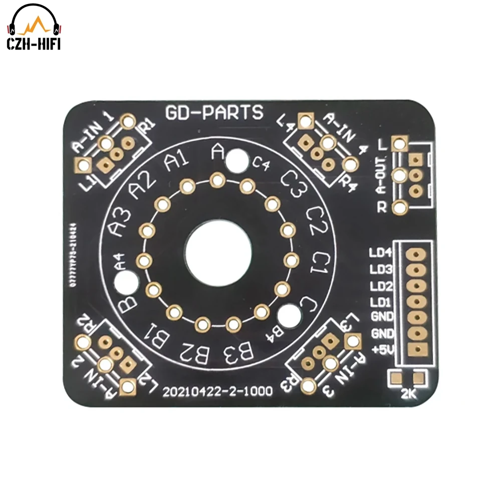EIZZ-مفتاح تحديد مصدر إشارة دوار ، لوحة B ، 3 طرق ، 3 أوضاع ، تقنية فضي ذهبي لhifi ، DIY ، 1 Way