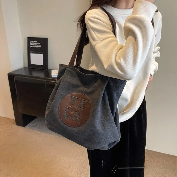 casual-canvas-tote-bag-large-capacity-simple-design-shoulder-bag-for-work-commuting-autumn-winter-fashion-trend-youth-style