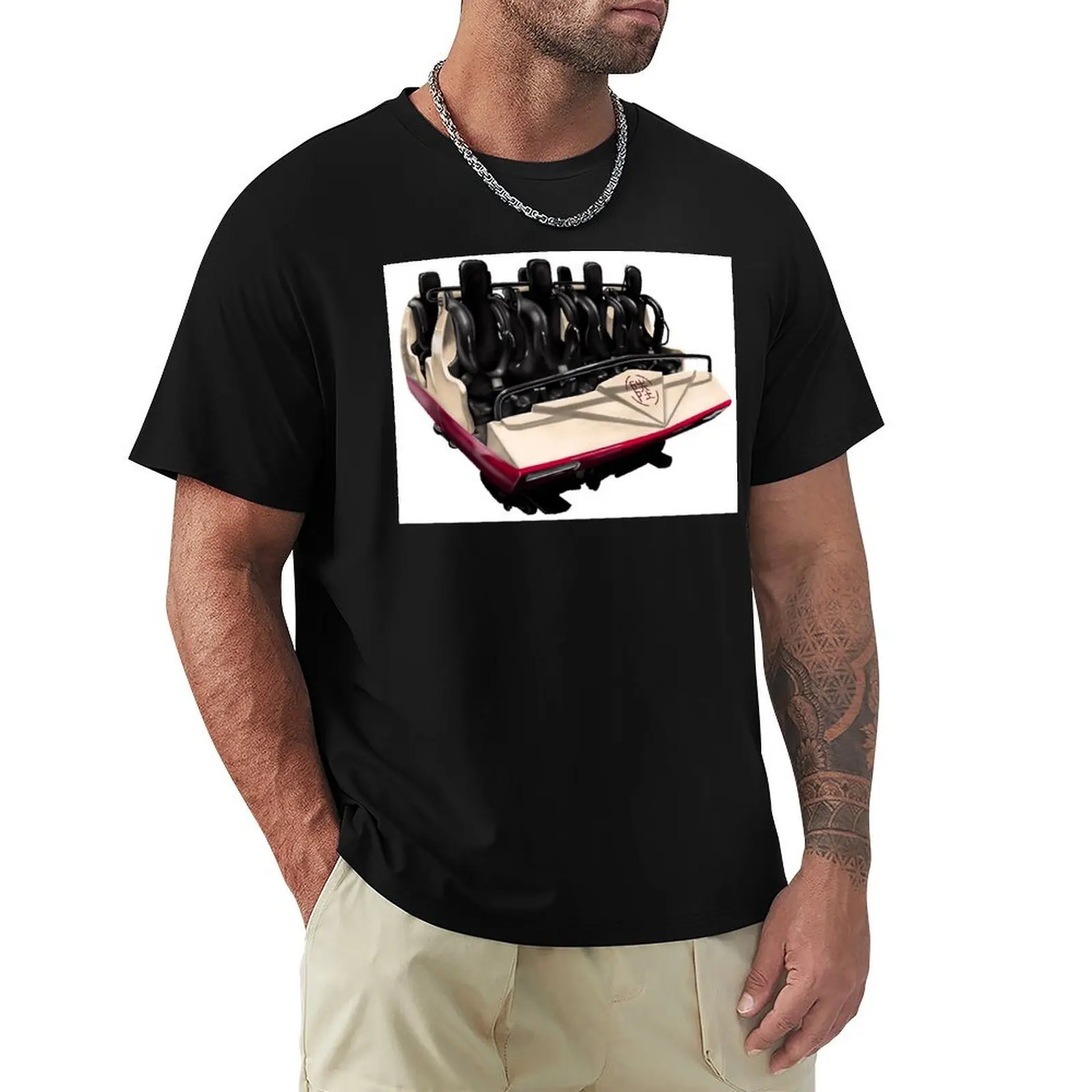 

Takabisha Fuji Q Highland T-Shirt cotton man t-shirts summer 2025 mens t shirt graphic