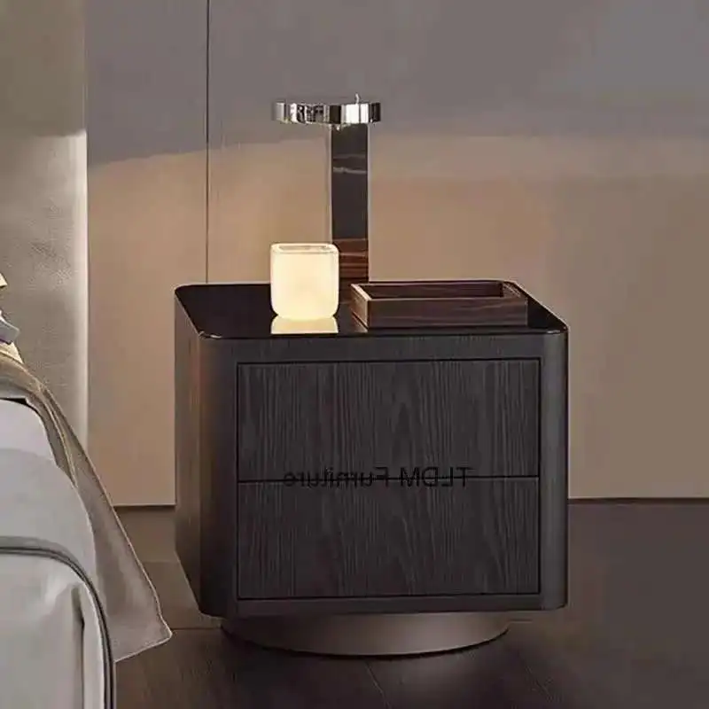

Aesthetic Nordic Nightstand Drawer Storage Luxury Simple Bedside Table Modern Italian Mesitas De Noche Bedroom Furniture