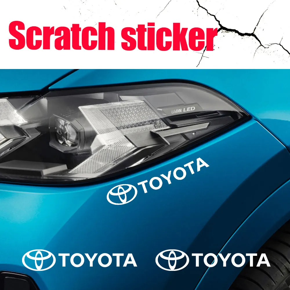 4 قطعة ملصقات شارة السيارة باب الجسم شعار الديكور ملصق مائي لتويوتا TRD كورولا يارس برادو بريوس RAV4 ميراي كامري لاند كروزر #6