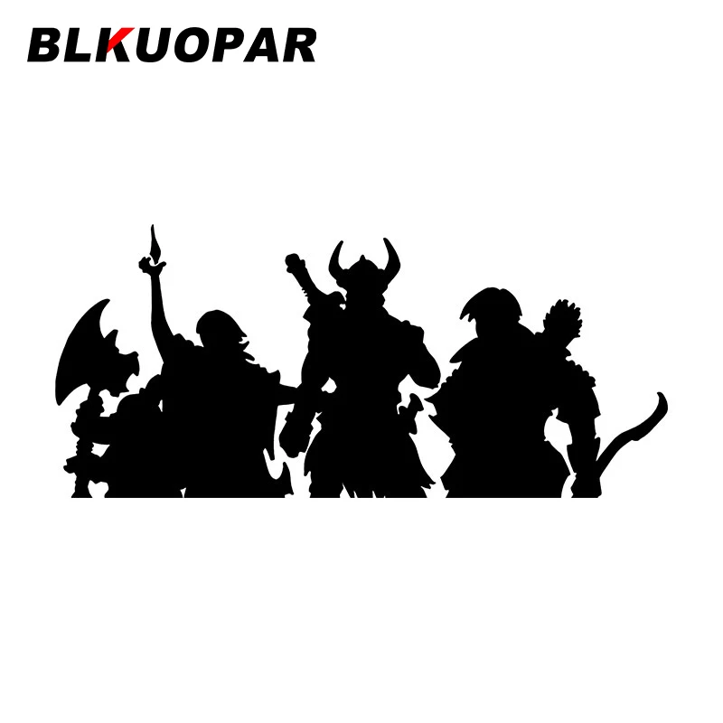

BLKUOPAR для ролевых игр HeroMuster, автомобильные наклейки, креативные водонепроницаемые окклюзионные царапины, лазерная наклейка, украшение на бампер