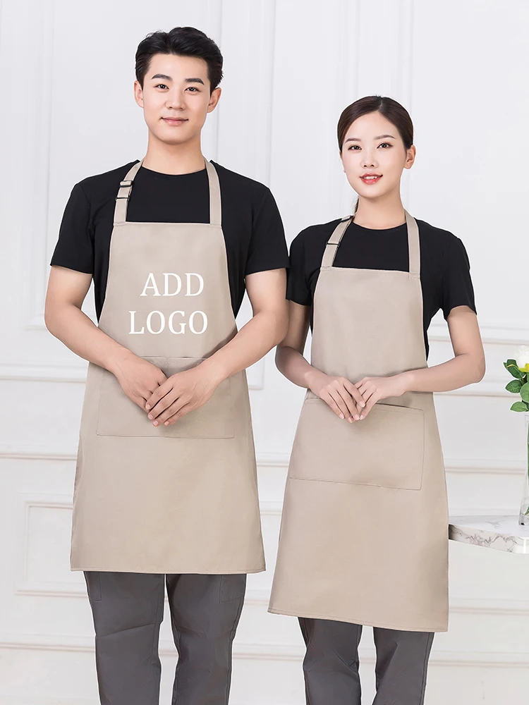 Hospitality Mandiles Women's Apron for Kitchen,Adjustable Men's Grill Apron Customization Logo,Nail Beauty Studio Bibs Apron