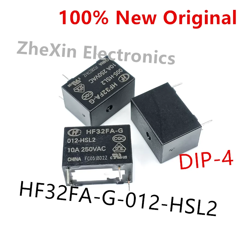 10PCS/Lot  HF32FA-G-024-HSL2、HF32FA-G-012-HSL2 、HF32FA-G-005-HSL2  New Original Power Relay  HF32FA-G/012-HSL2、HF32FA-G/024-HSL2