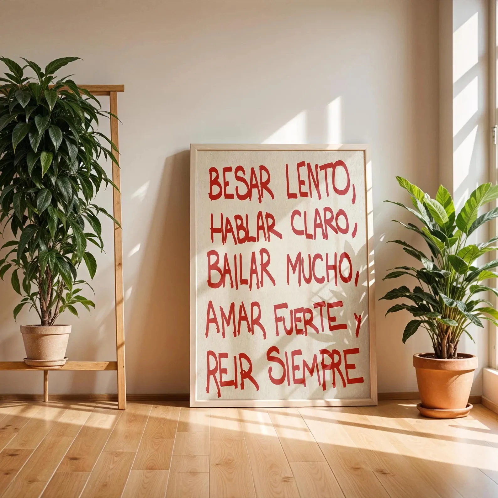 Red Vintage Spanish Besar Lento Wall Art Print Canvas Painting Poster Picture For Living Room,Bedroom Dining Room Home Decor